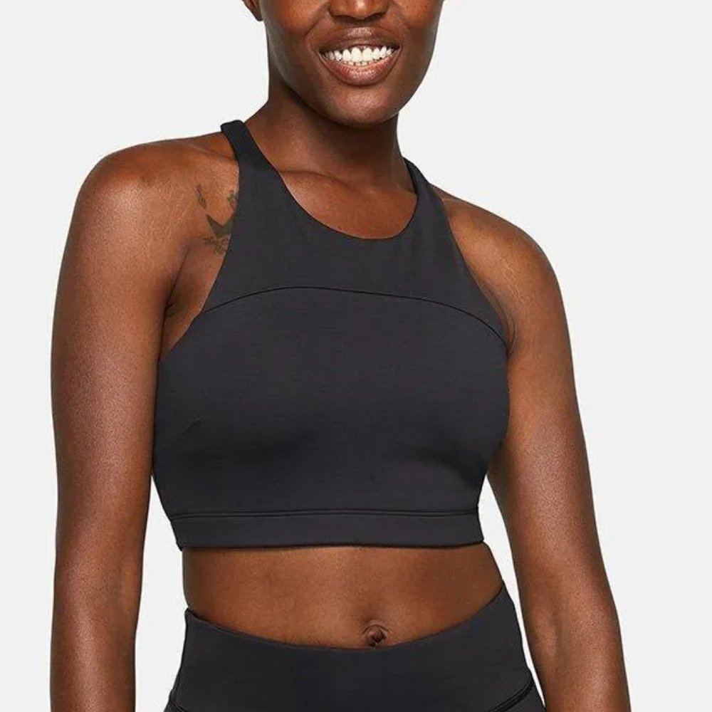Outdoor Voices Tech Sweat Crop in Black